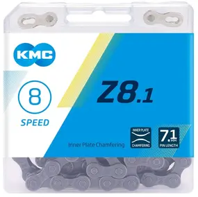 Цепь Z8.1 KMC 1/2"х3/32" 106 звеньев, для 7-8 скор., с замком CL371 2