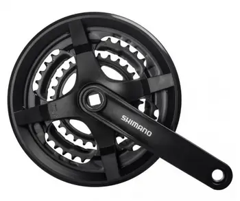 Система Shimano Tourney FC-TY301 175 mm с защитой без болтов, без упаковки 48/38/28T black 1