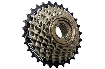 Трещотка MF-TZ500-CP Shimano (14-16-18-21-24-28 зубьев) 6 скор., с защитой цепи 1