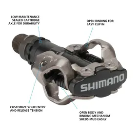 Педали Shimano PD-M520, черн, с шипами 2