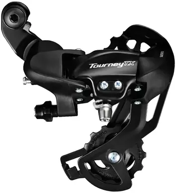 Переключатель задний Shimano Tourney, TX800, 7/8ск, крепление на петух, (болт)Цвет чёрный,ERDTX800SGSL 1
