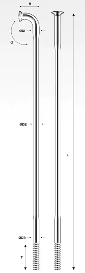 Спица Pillar PSR TB 2015 x 290мм J-bend, серебристый 2
