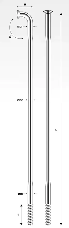 Спица Pillar PSR 14 x 292мм J-bend, серебристый 2
