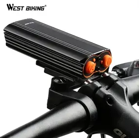 WEST BIKING, водонепроницаемый двойной фонарь T6 2