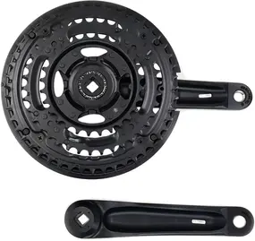 Шатуны Shimano Tourney FC-TX801 42/32/22T 170 мм чёрные 2