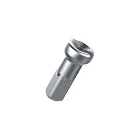 Ниппель спицы Pillar 14G x 12.4мм, латунь, серебристый 1