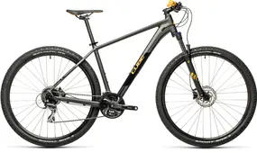 Велосипед Cube Aim Race 27,5" 2021 (серо/оранж) 16" 5