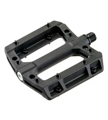 Педали VP-532 9/16D Black (112х107мм, нейлон, со сменными шипами 16шт, пром.подшипники) 1