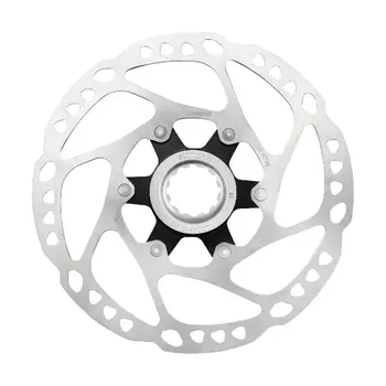 Тормозной диск (ротор) Shimano SM-RT64 203mm center lock, со стоп. Кольцом (внутр. шлицы) 203mm silver 1