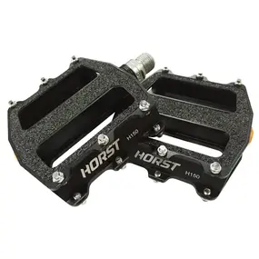 Педали алюминиевые Horst H150 на промподшипниках, ось Cr-Mo n/a black 1