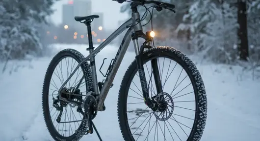 Велосипед зимой
