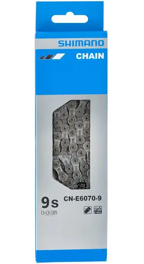 Цепь Shimano CN-E6070, 9ск. (9/10/11 ск./138 зв./серебристая) 1