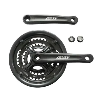 Шатуны NECO NSA-3003 28/38/48T, алюм, 170мм, чёрный 1