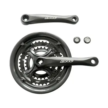 Шатуны NECO NSA-3002 28/38/48T, алюм, 170мм, чёрный 1