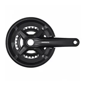 Система шатунов Shimano FC-MT210-B (черный/175мм 36-22 с защитой) 2