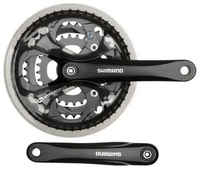 Система шатунов Shimano FC-M361 (черный/170мм 42-32-22 с защитой) 1
