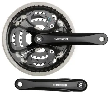 Система шатунов Shimano FC-M361 (черный/170мм 42-32-22 с защитой) 1