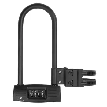 Велозамок кодовый U-образный M-Wave BD 250 124x260mm black 1