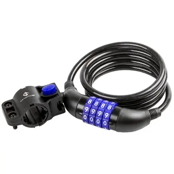 Велозамок кодовый тросовый M-Wave DS 8.15 8/1500 black 1