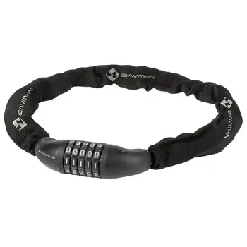 Велозамок кодовый цепной M-Wave C 6.8,5 в текстиле 8/1500 black 1