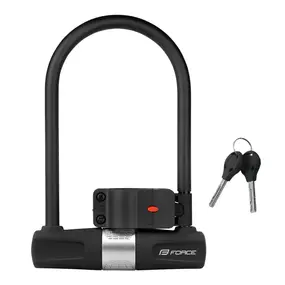 Велозамок с ключами U-образный Force 115x189 black 1