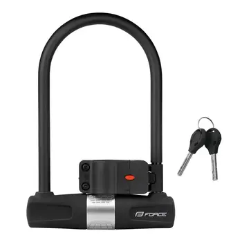Велозамок с ключами U-образный Force 115x189 black 1