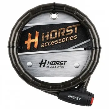 Велозамок с ключами секционный Horst 18x1000mm 18/1000 black 1