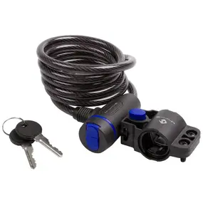 Велозамок с ключами тросовый M-Wave S 8.15 8/1500 black 1