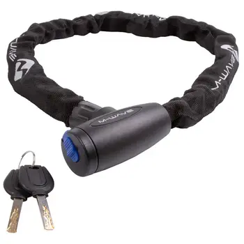 Велозамок с ключами цепной M-Wave C 6.8 в текстиле 6/850 black 1