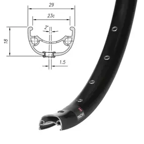 Обод Mach1, KLIXX 23, 26" (559x23), 32 отв., FV, пистон., disc, ETR, черный 1