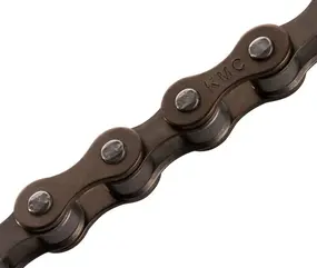 Цепь KMC S1 Wide, 1ск, 112 зв., коричневая 1
