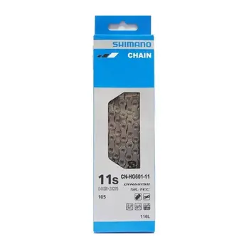 Цепь Shimano HG601, 11ск, 116 зв., амп.пин (1шт), ROAD/MTB/E-BIKE совмест. 1