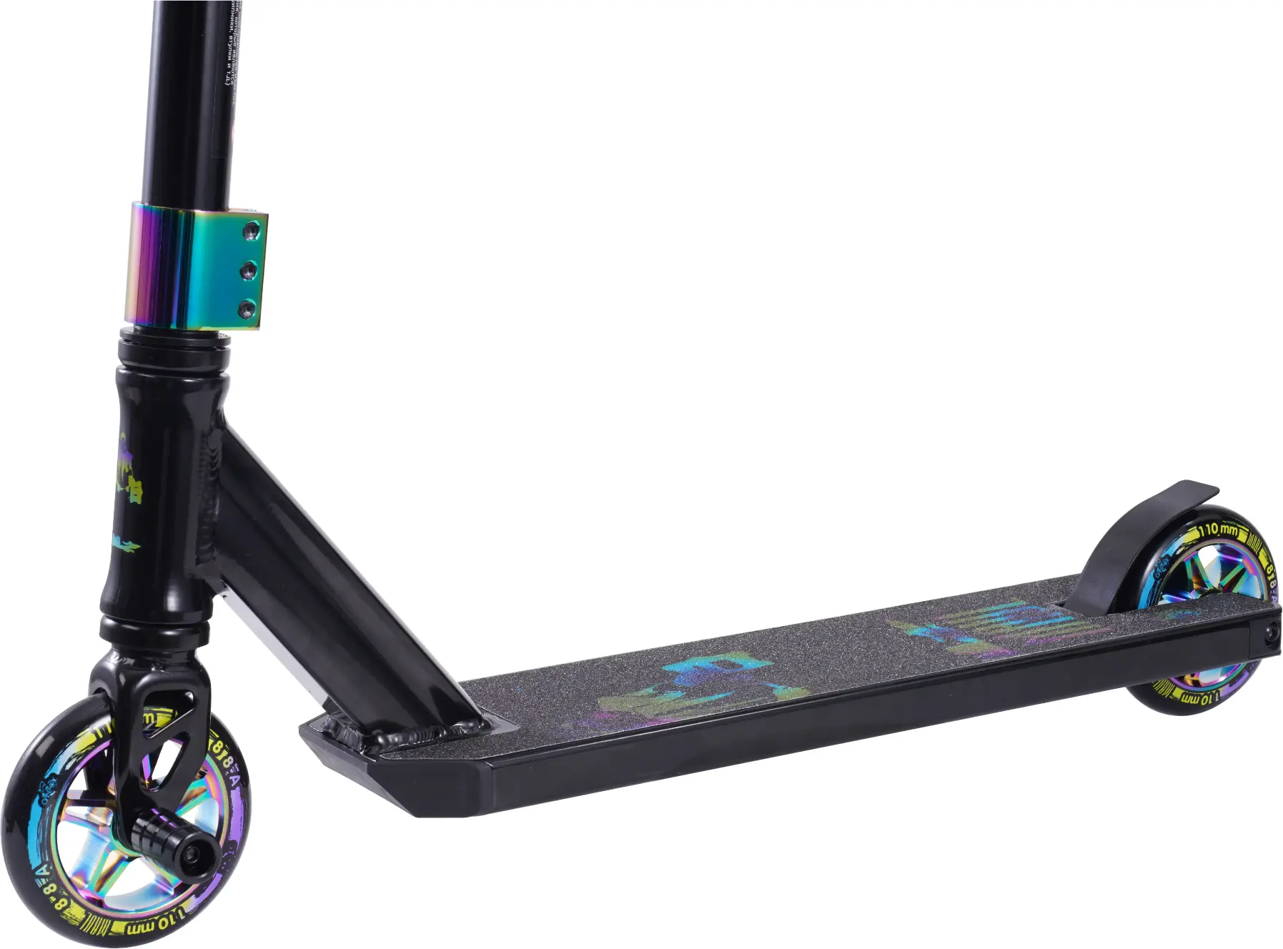 Самокат трюковый Ateox Maul 2024 110mm AL (4.2кг, черный/нео) 3