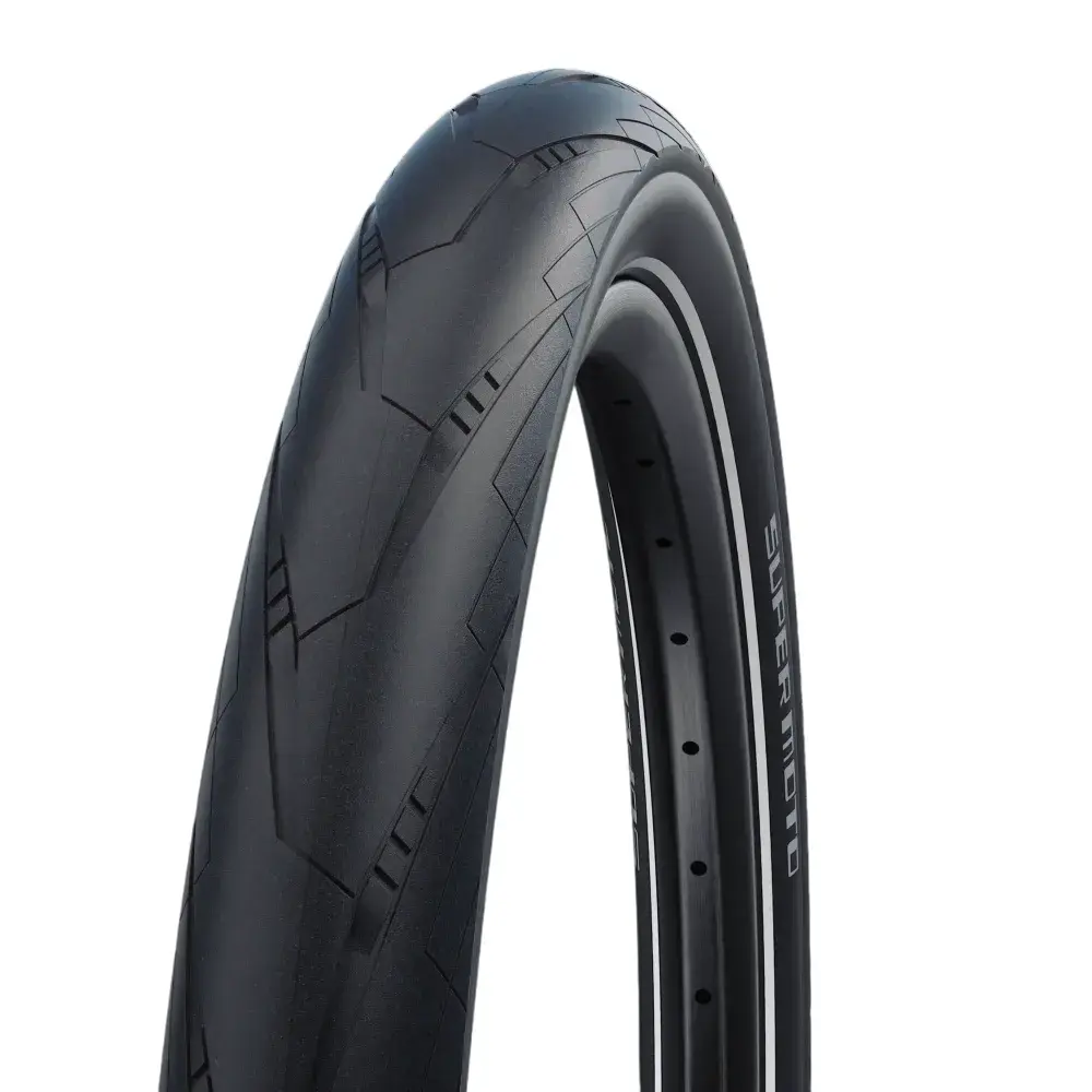 Покрышка Schwalbe, SUPER MOTO, 28x2.00 (50-622), RaceGuard, Black-Reflex 1