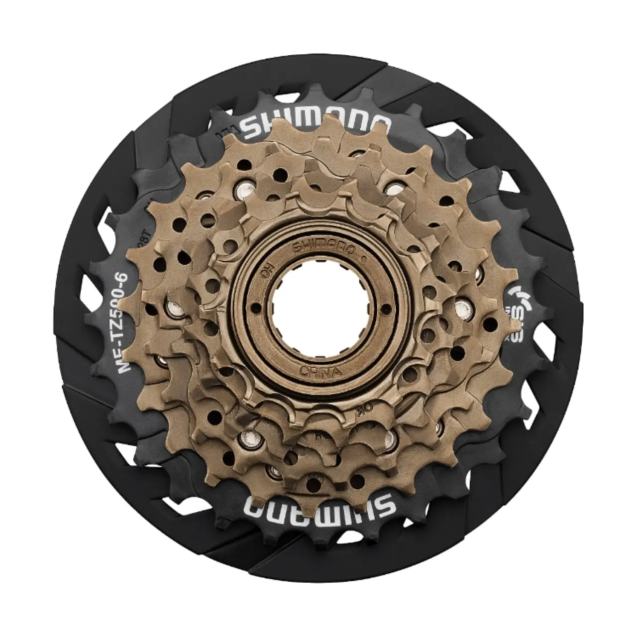 Трещотка Shimano TZ500, 6ск, 14-28Т, с защитой 1