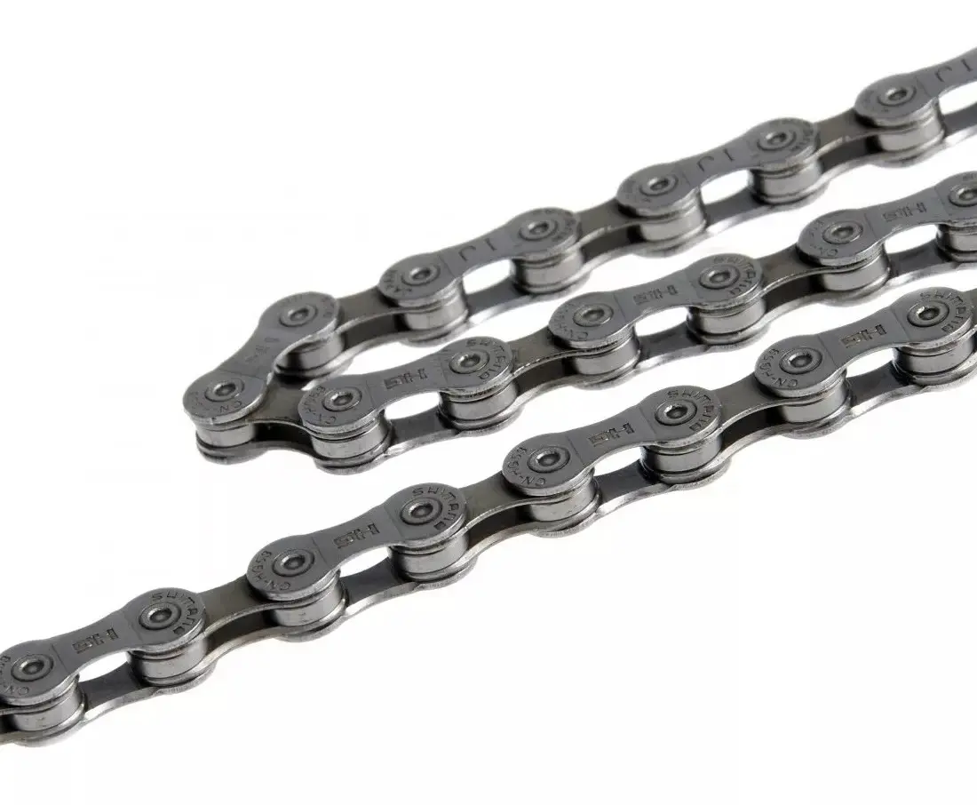 Цепь Shimano HG53, размер 1/2"×3/32", 114 зубьев ,9 ск, упаковка серая/коричневая 1