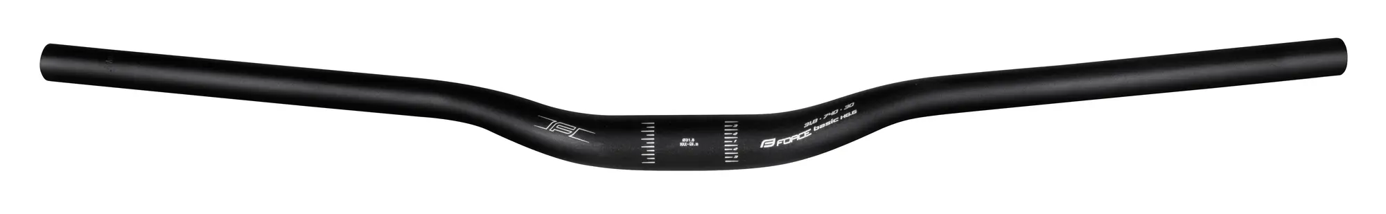 Руль с подъемом 31.8x740 Force Basic H6.6, алюминиевый 31.8x740mm matt black 1