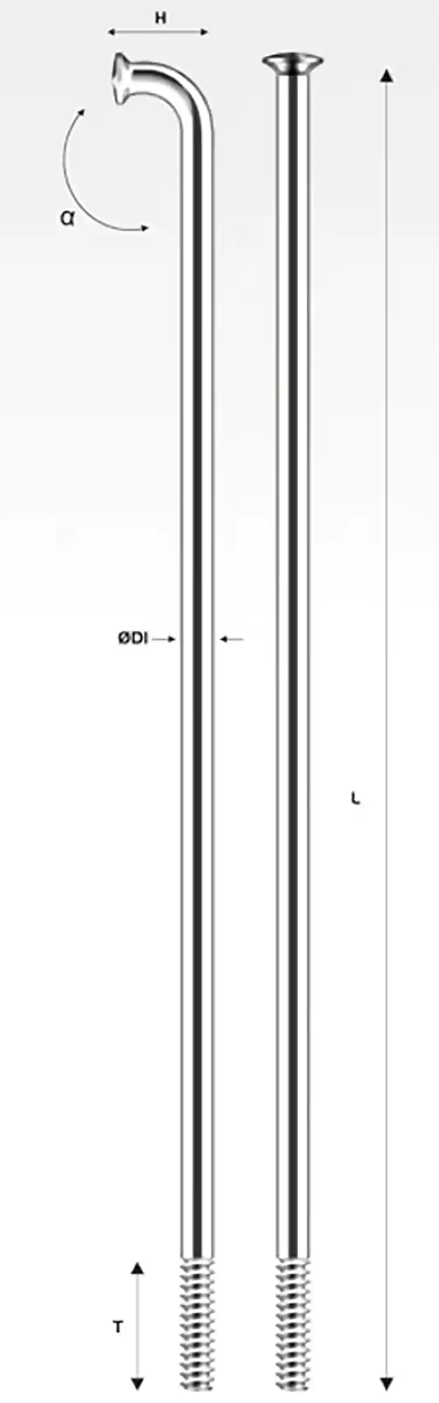Спица Pillar P13 x 222мм J-bend, серебристый 2