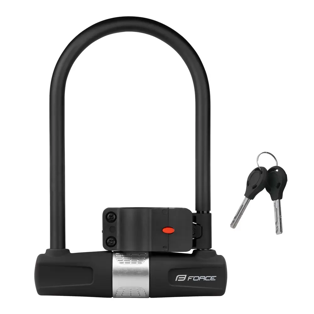 Велозамок с ключами U-образный Force 115x189 black 1