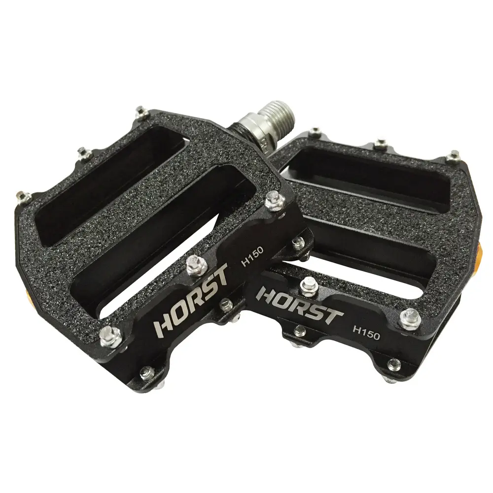 Педали алюминиевые Horst H150 на промподшипниках, ось Cr-Mo n/a black 1