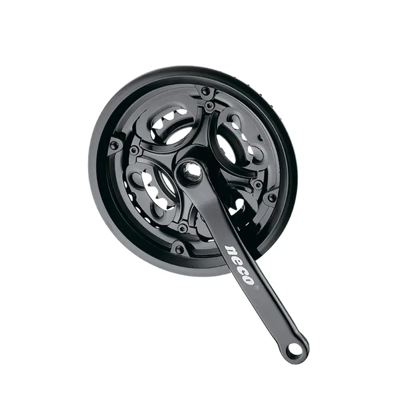 Шатуны NECO NSS-3010 28/38/48T, с защитой, сталь, 170мм, чёрный 1