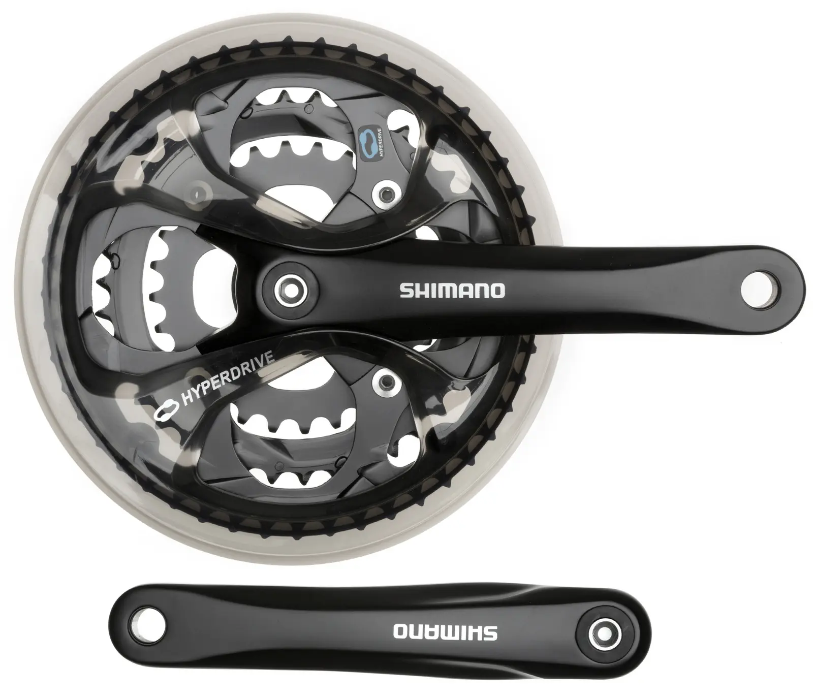 Система шатунов Shimano FC-M361 (черный/170мм 42-32-22 с защитой) 1