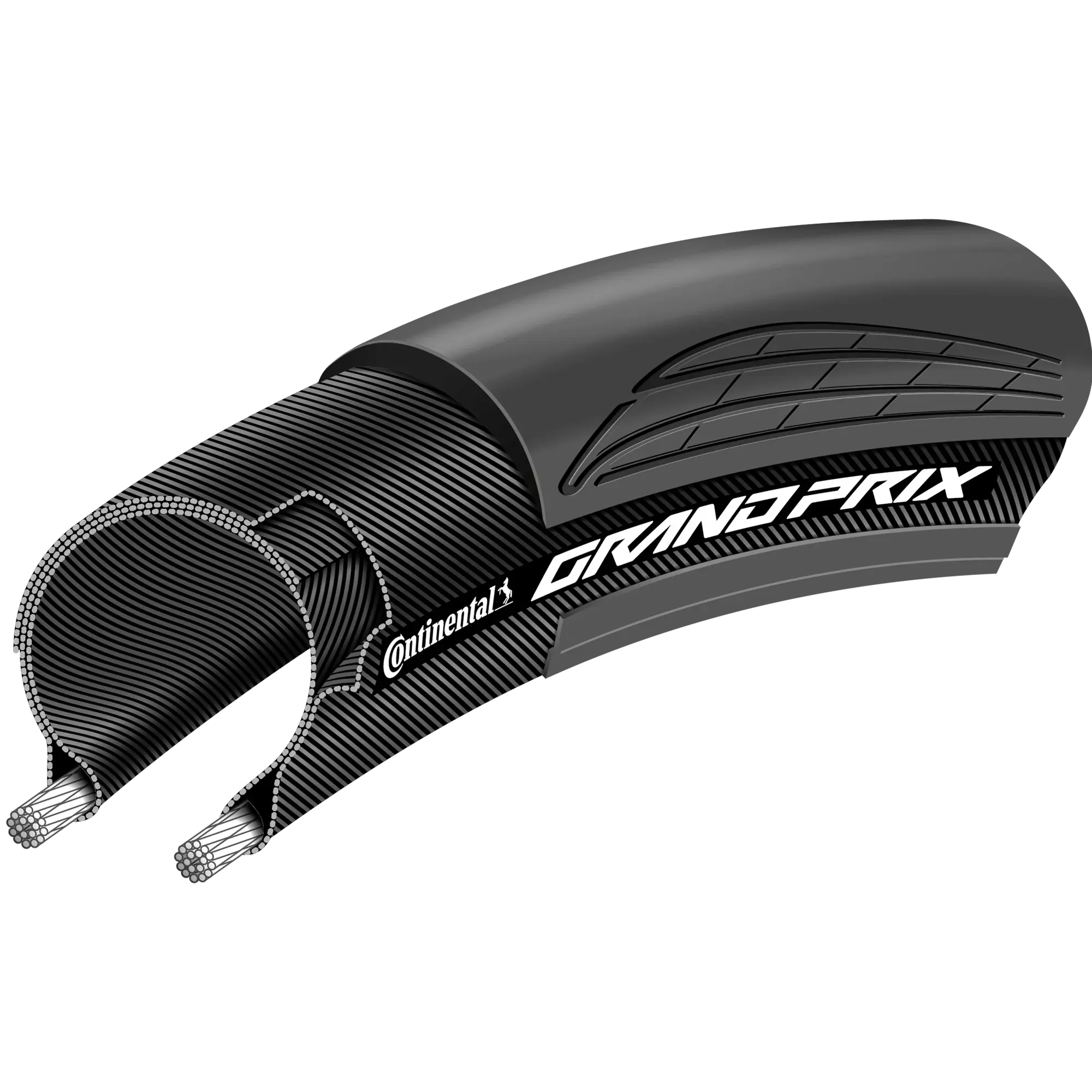 Покрышка Continental, 700x25 (25-622), Grand Prix, 230гр складная 2