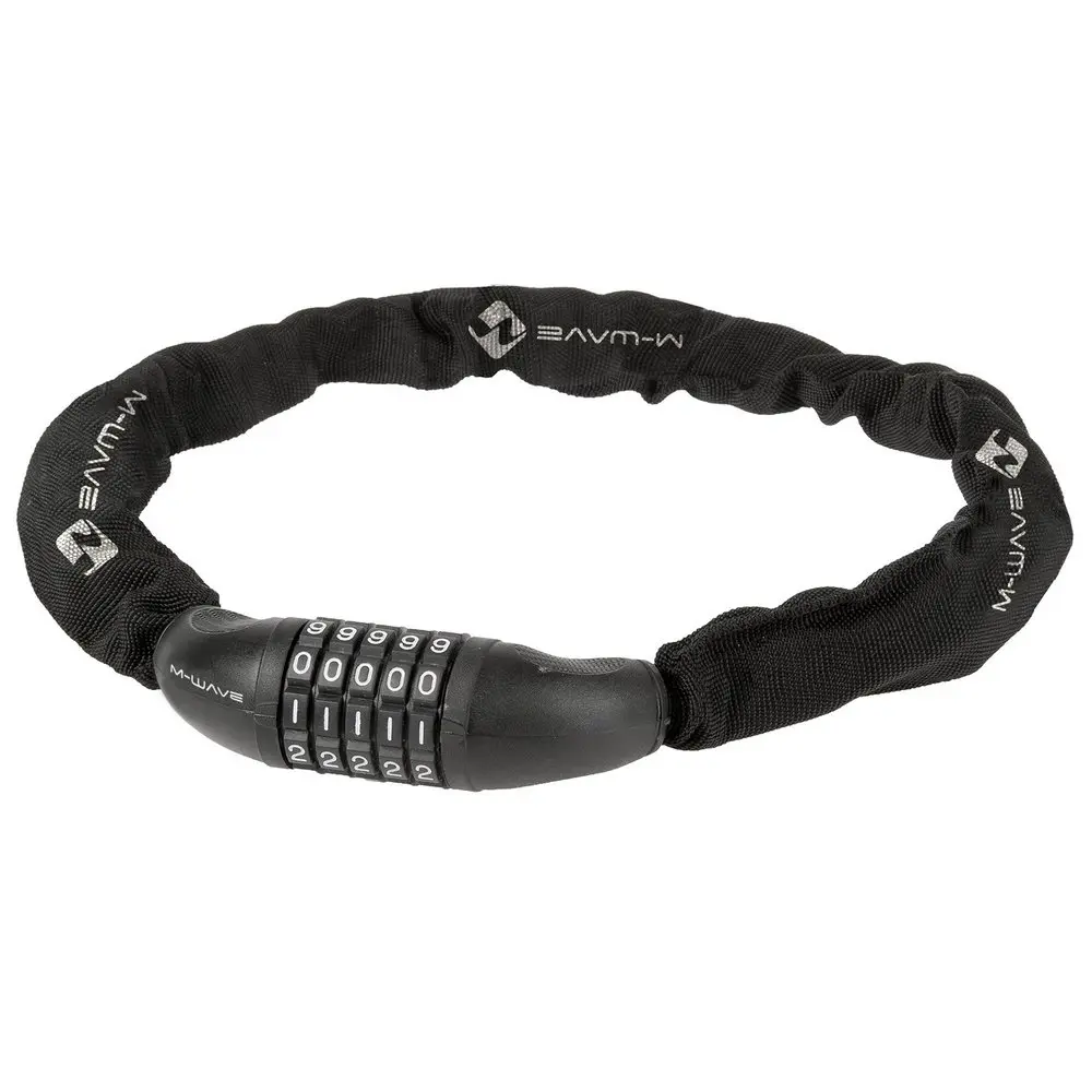 Велозамок кодовый цепной M-Wave C 6.8,5 в текстиле 8/1500 black 1