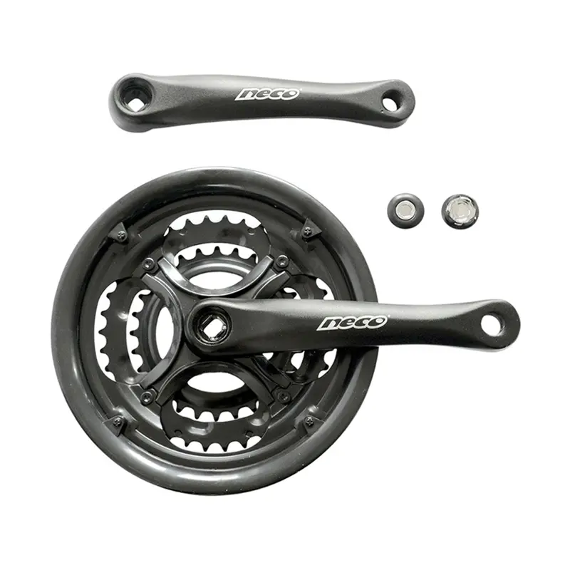 Шатуны NECO NSA-3002 28/38/48T, алюм, 170мм, чёрный 1