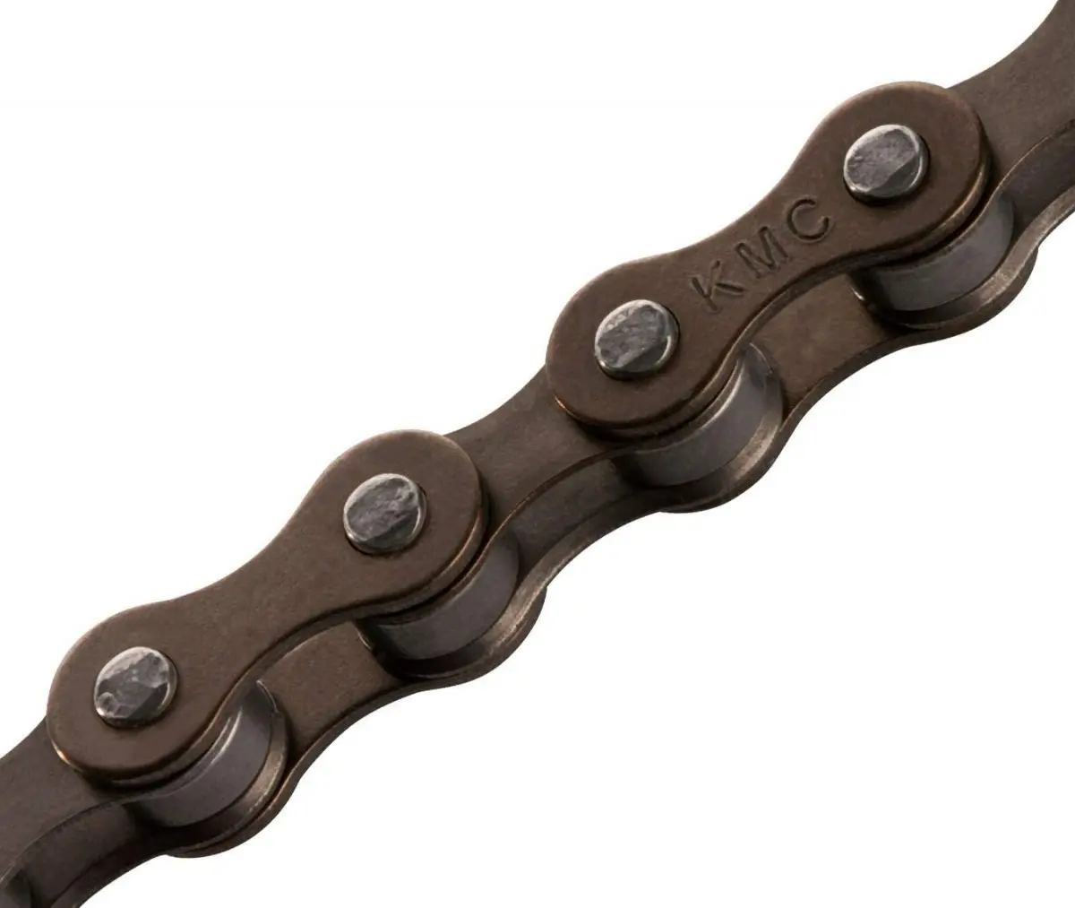 Цепь KMC S1 Wide, 1ск, 112 зв., коричневая 1