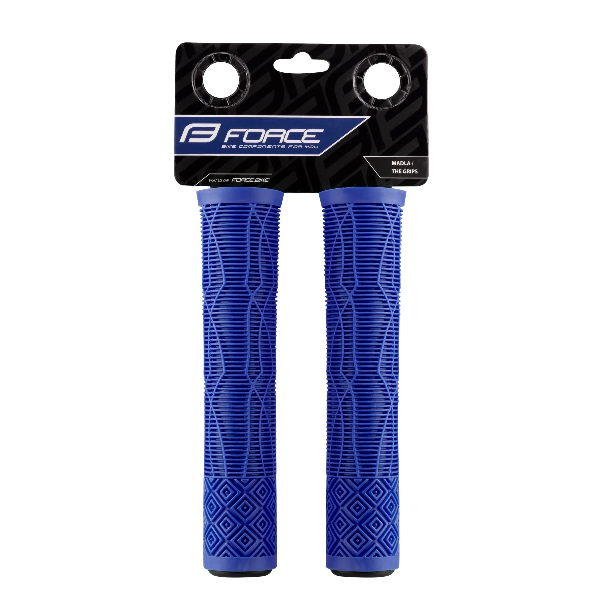 Ручки руля Force, BMX160, резиновые, синие 1