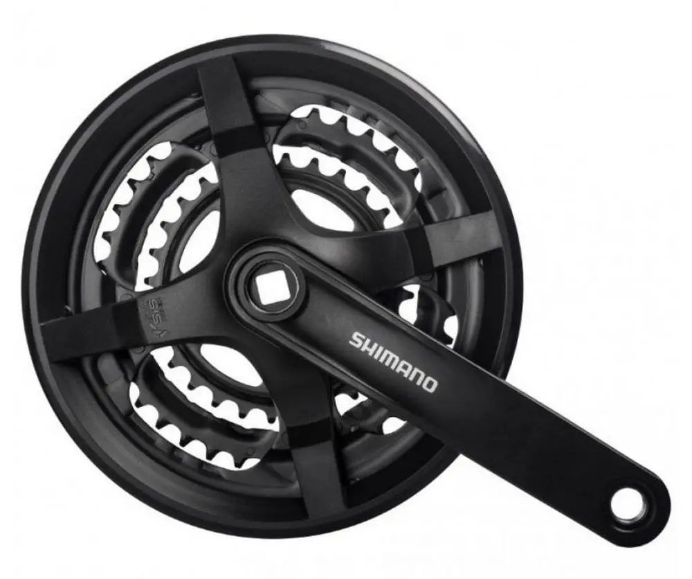 Система Shimano TY301, 170мм, 48/38/28T,черн,б/упДлина шатуна: 170 мм, 1