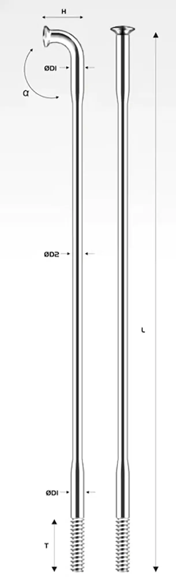 Спица Pillar PSR 14 x 292мм J-bend, серебристый 2