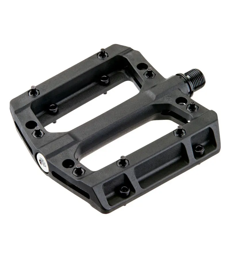 Педали VP-532 9/16D Black (112х107мм, нейлон, со сменными шипами 16шт, пром.подшипники) 1